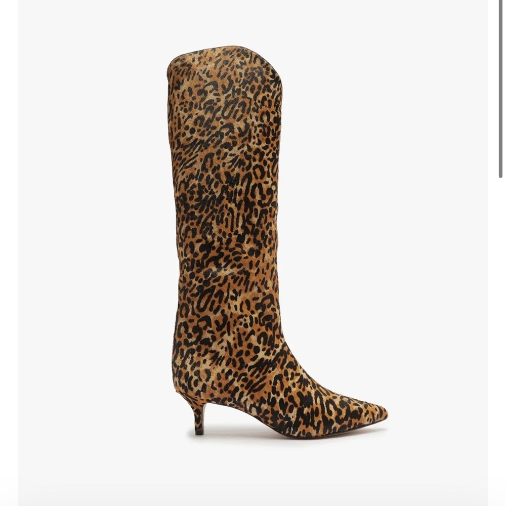 Schutz maryana lo leopard calf hair boot NEW 👢🐆